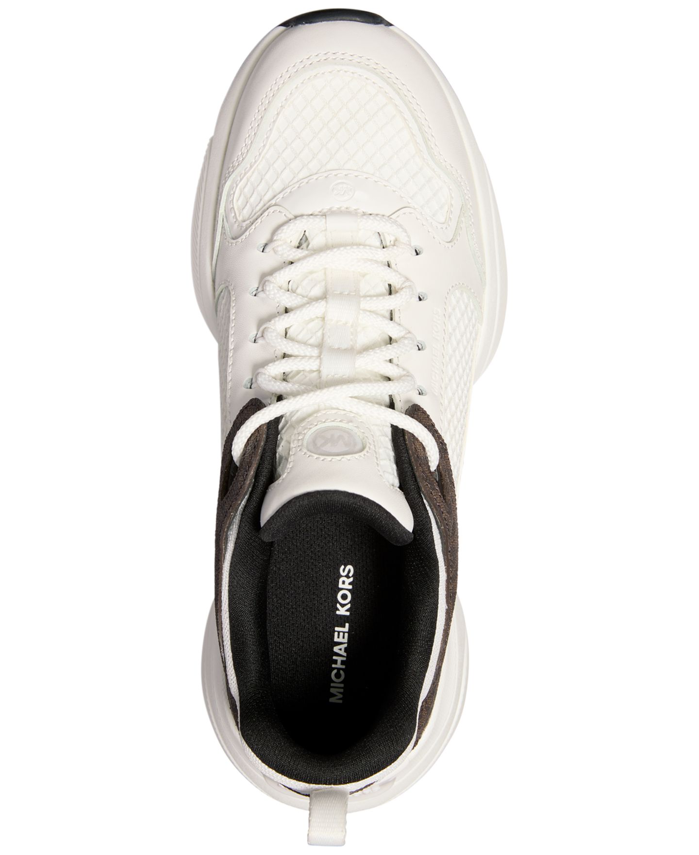 Женские кроссовки MICHAEL Michael Kors Bowie Lace-Up Trainer, цвет: Коричневый разноцветный гладкий — фото 3