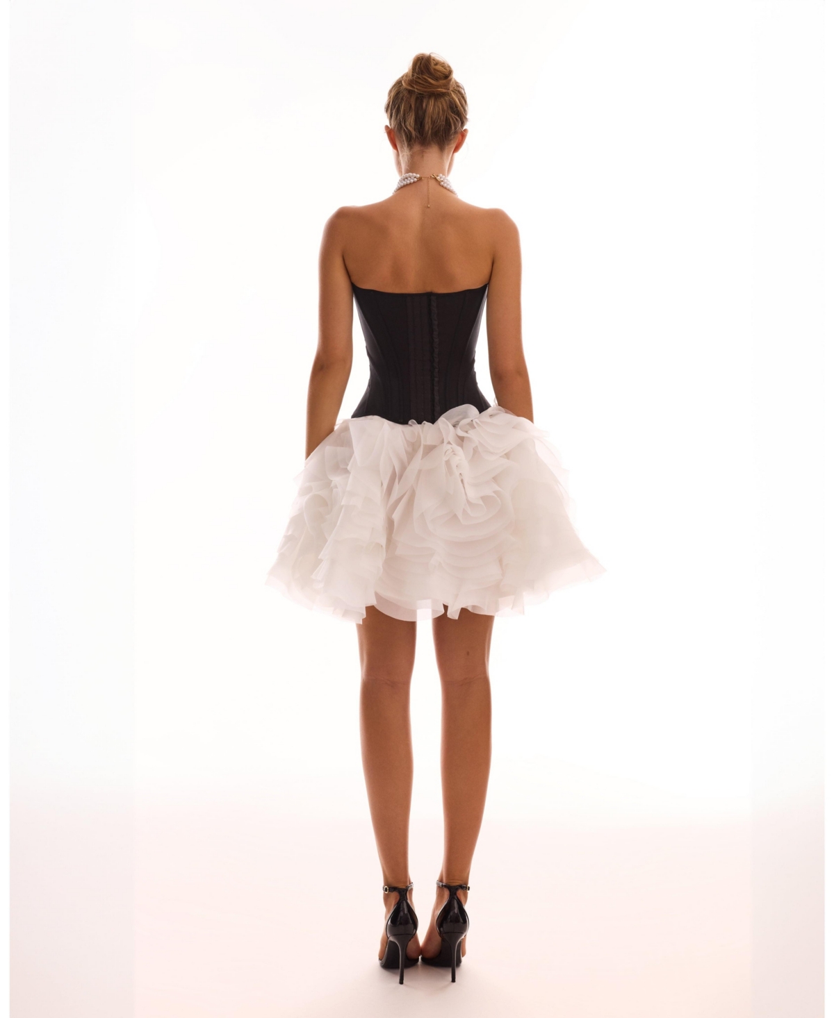 Milla Women's Chic low-waist black fitted corset