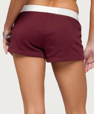 Women's Athlete Contrast Micro Shorts
