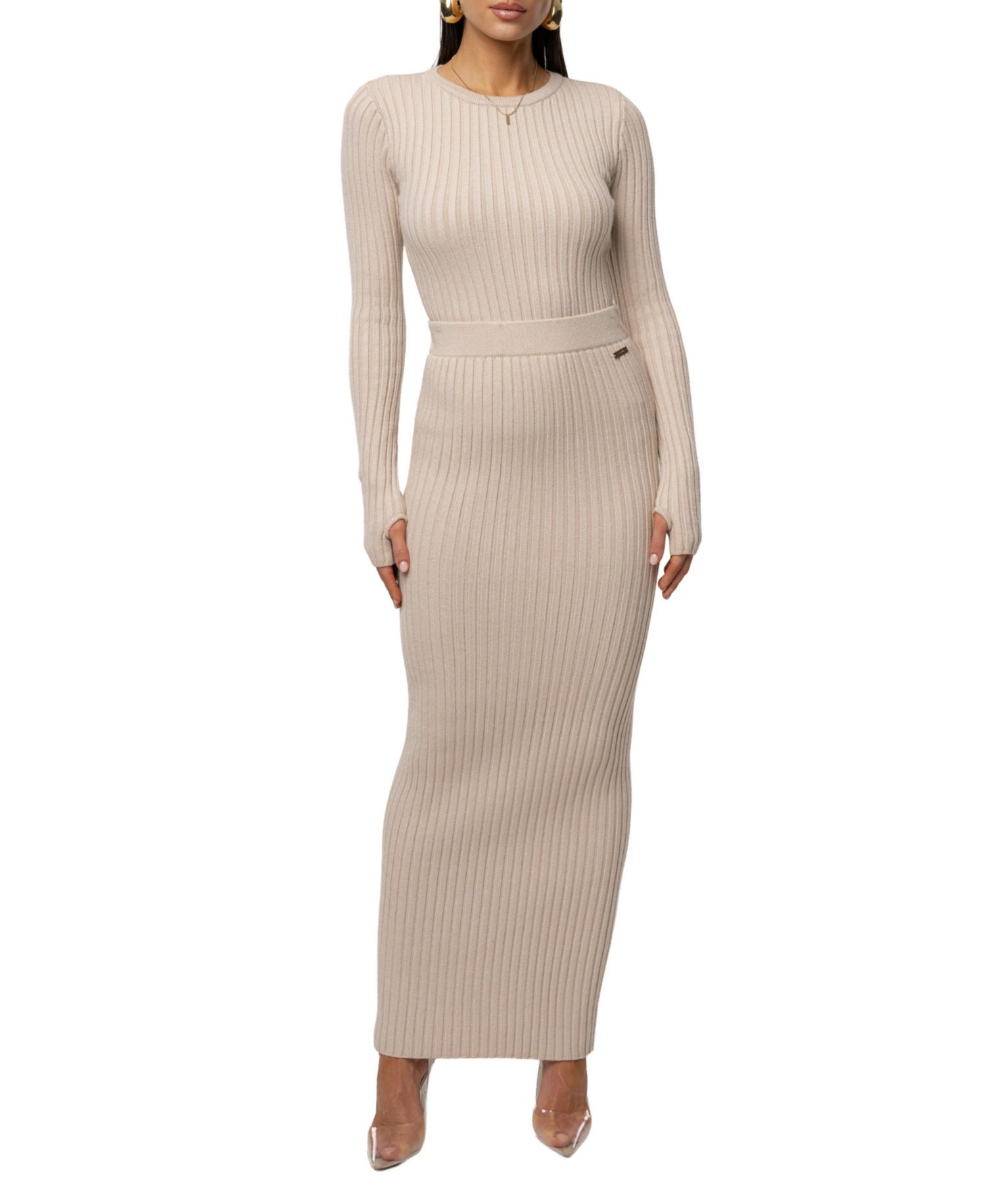 Overcast Ribbed Top and Reset Ribbed Skirt
