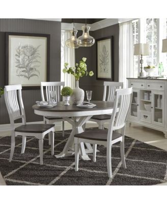 5 Piece Pedestal Table Set