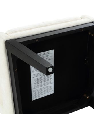 Macai 5-Pc. Wood Dining Set (Rectangular Table + 4 Upholstered Side Chairs)