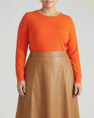 Women's Plus Size Long Sleeve Tee