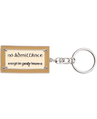 - The Lord of the Rings Trilogy - No Admittance Sign Enamel Keyring