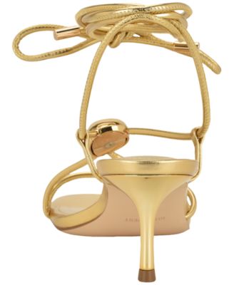 Women's Greska Strappy Ornamented Tie-Up Dress Sandals