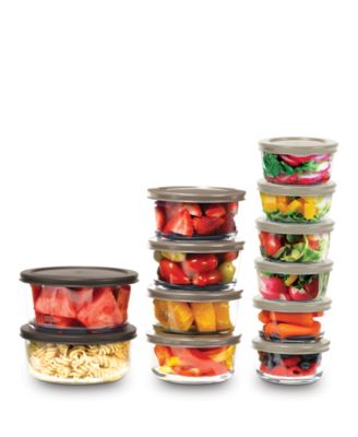 24 Piece Glass Food Storage Set