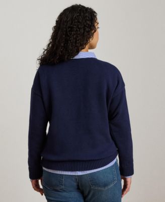 Petite Crewneck Long-Sleeve Sweater