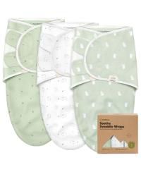 3pk Soothe Baby Swaddle, Organic Baby Swaddle Sleep Sacks, Newborn, Infant Swaddle Sack