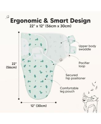 3pk Soothe Baby Swaddle, Organic Baby Swaddle Sleep Sacks, Newborn, Infant Swaddle Sack