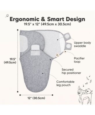 3pk Soothe Baby Swaddle, Organic Baby Swaddle Sleep Sacks, Newborn, Infant Swaddle Sack