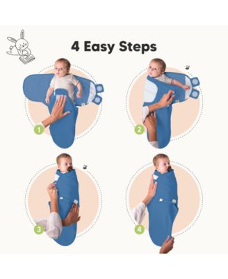 3pk Soothe Baby Swaddle, Organic Baby Swaddle Sleep Sacks, Newborn, Infant Swaddle Sack