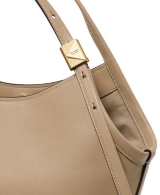 Deco Small Leather Tulip Tote Bag