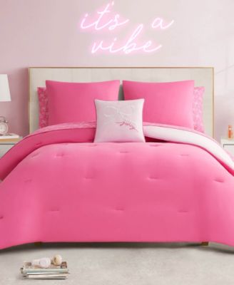 Pearly Bows Reversible 8-Pc. Comforter Set, Queen