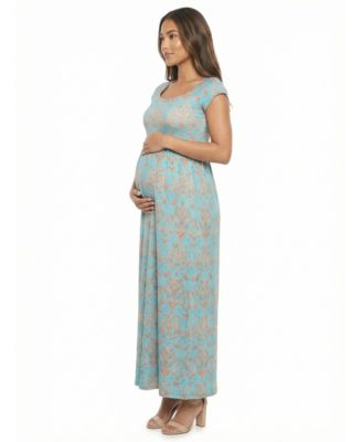 Women's and Plus Size Maternity Square Neck Maxi Dress