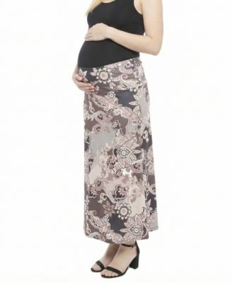 Women's and Plus Size Maternity A-Line Maxi Skirt
