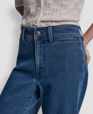 Petite Knit High-Rise Ankle Pants