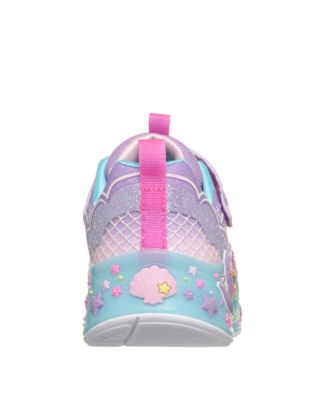 Toddler Girls S-Lights: Mermaid Dreams Light-Up Fastening Strap Casual Sneakers from Finish Line
