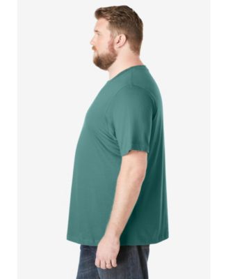 Men's Big and Tall Shrink-Less Lightweight Crewneck T-Shirt