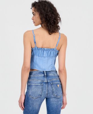 Women's Sleeveless Alora Denim Top
