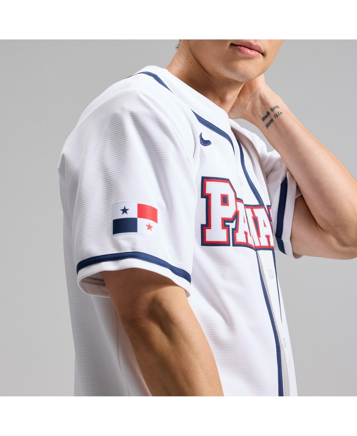 Nike Men's White Panama Baseball 2026 World Classic Stadium Jersey