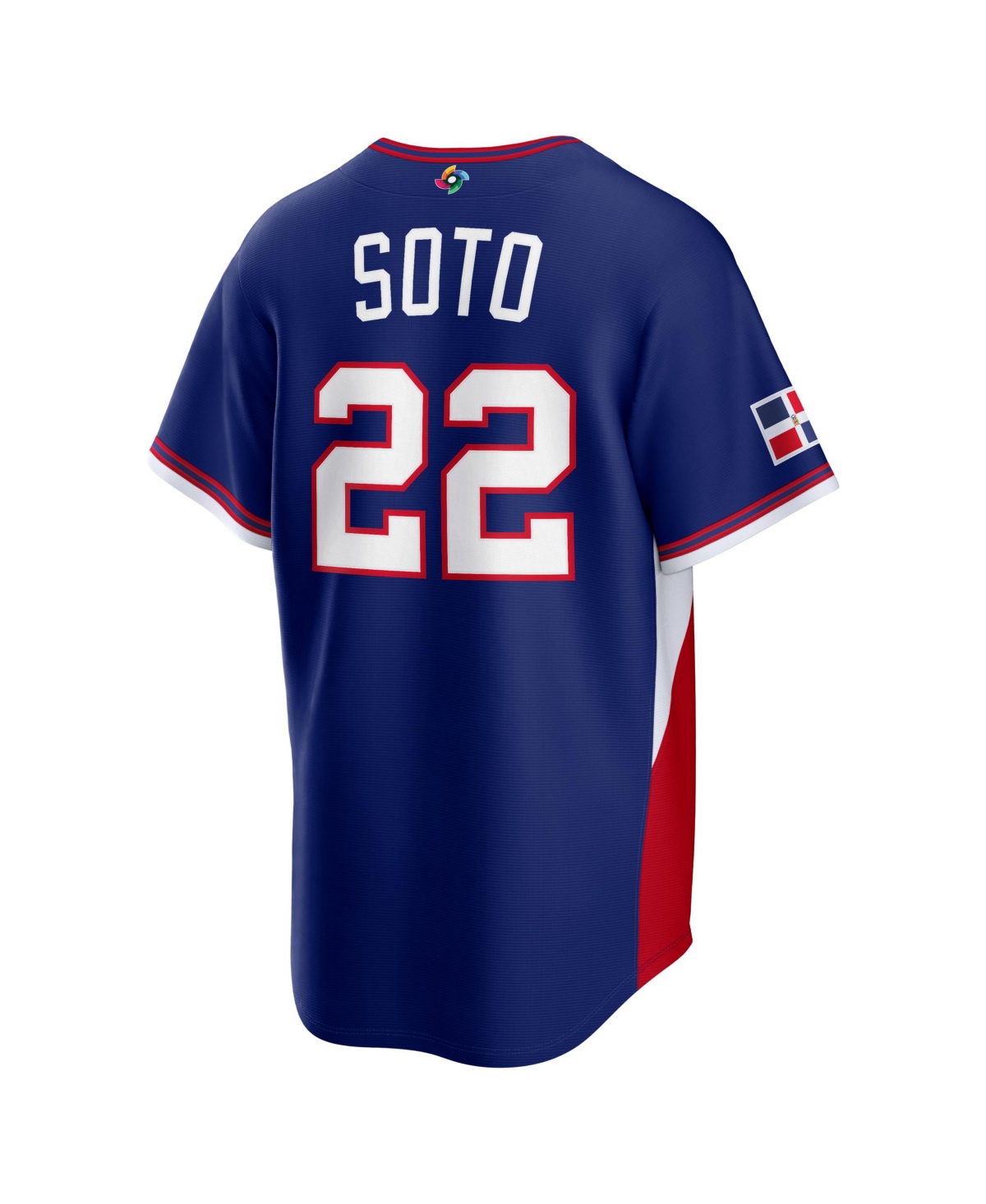 Nike Men's Juan Soto Royal Dominican Republic Baseball 2026 World Classic Stadium Jersey
