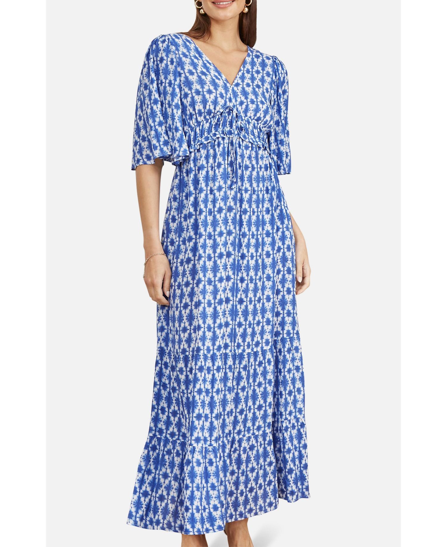 Women's Cross Over Back Maxi Dress
