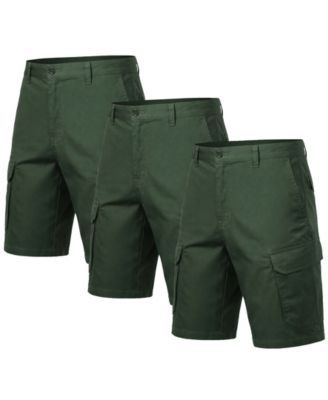 Men's Cotton Flex-Stretch Cargo Shorts-3 Pack