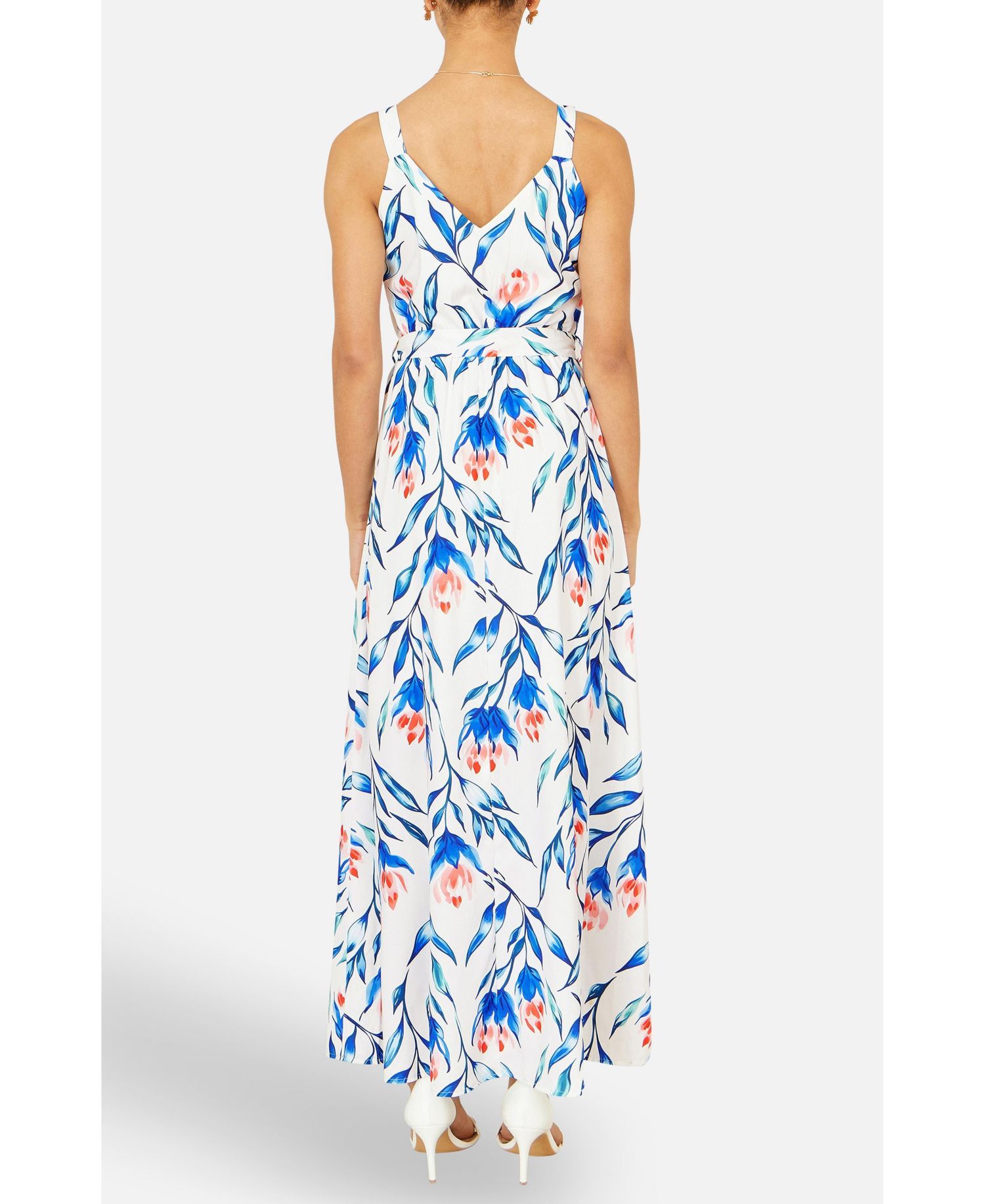 Women's Floral Print Maxi Sun Dress