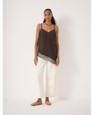 Women's Marnie Asymmetric Lace Trim Cami Top