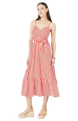 Women's Stripe Midi Sun Dress