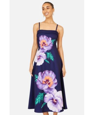 Women's Pansy Strappy Midi Dress