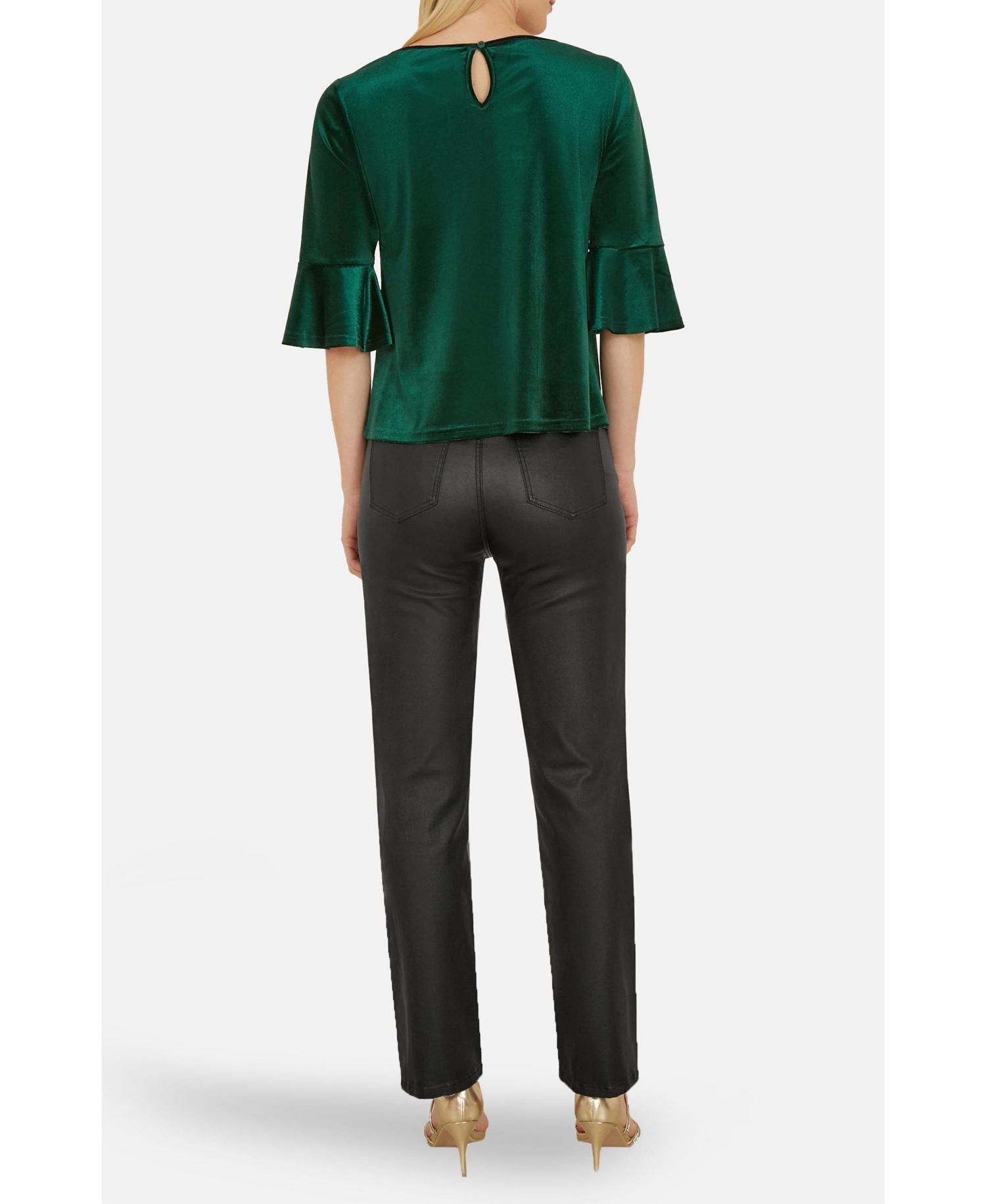 Women's Fluted Sleeve Relaxed Fit Top
