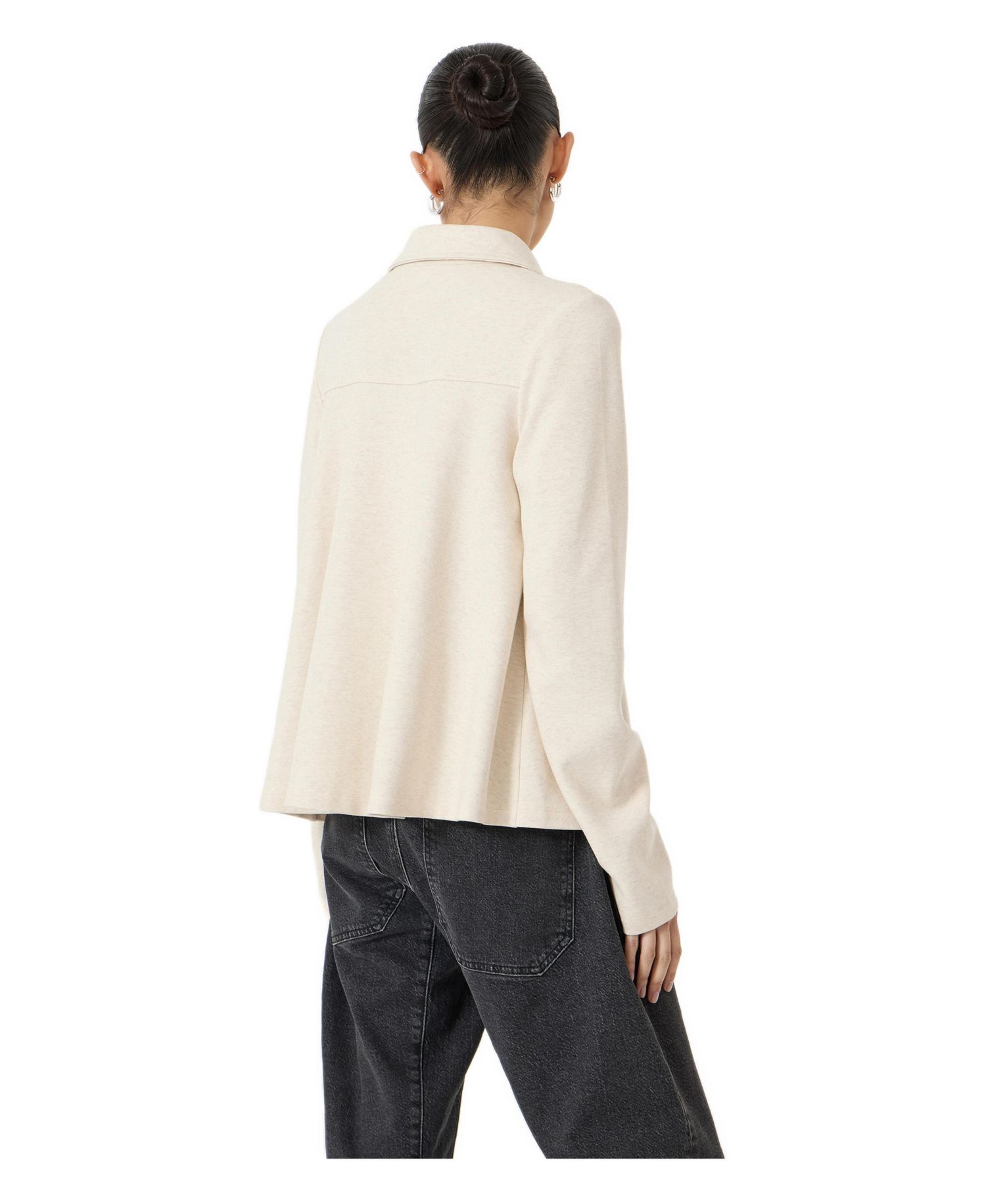 Women's Button A-Line Polo Top