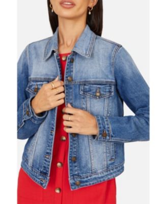 Women's Stretch Washed Denim Jacket