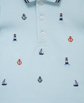 Baby Boys' Short-Sleeve Polo Shirt and Shorts, 2-Piece Set