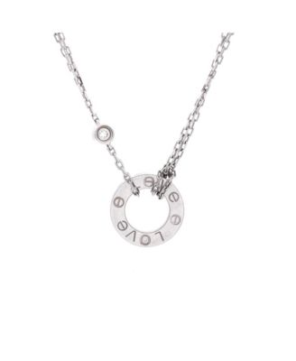 2 Diamonds Love Pendant Necklace