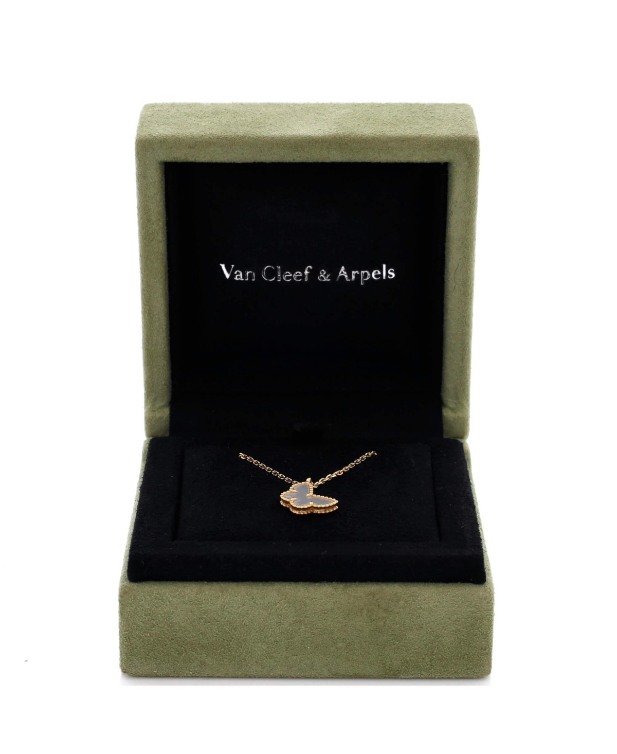 Pre-Owned Van Cleef & Arpels Sweet Alhambra Butterfly Pendant Necklace