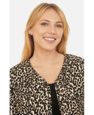 Women's Sleeveless Bow-Tie Leopard Waistcoat