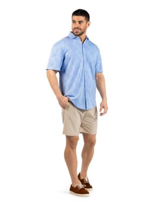Men's Tropical Printed Modal Short Sleeve Shirt