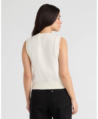 Women's Vest with Crochet Detail