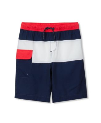 Toddler Chlorine Resistant Colorblock Hydroliner Board Swim Trunks