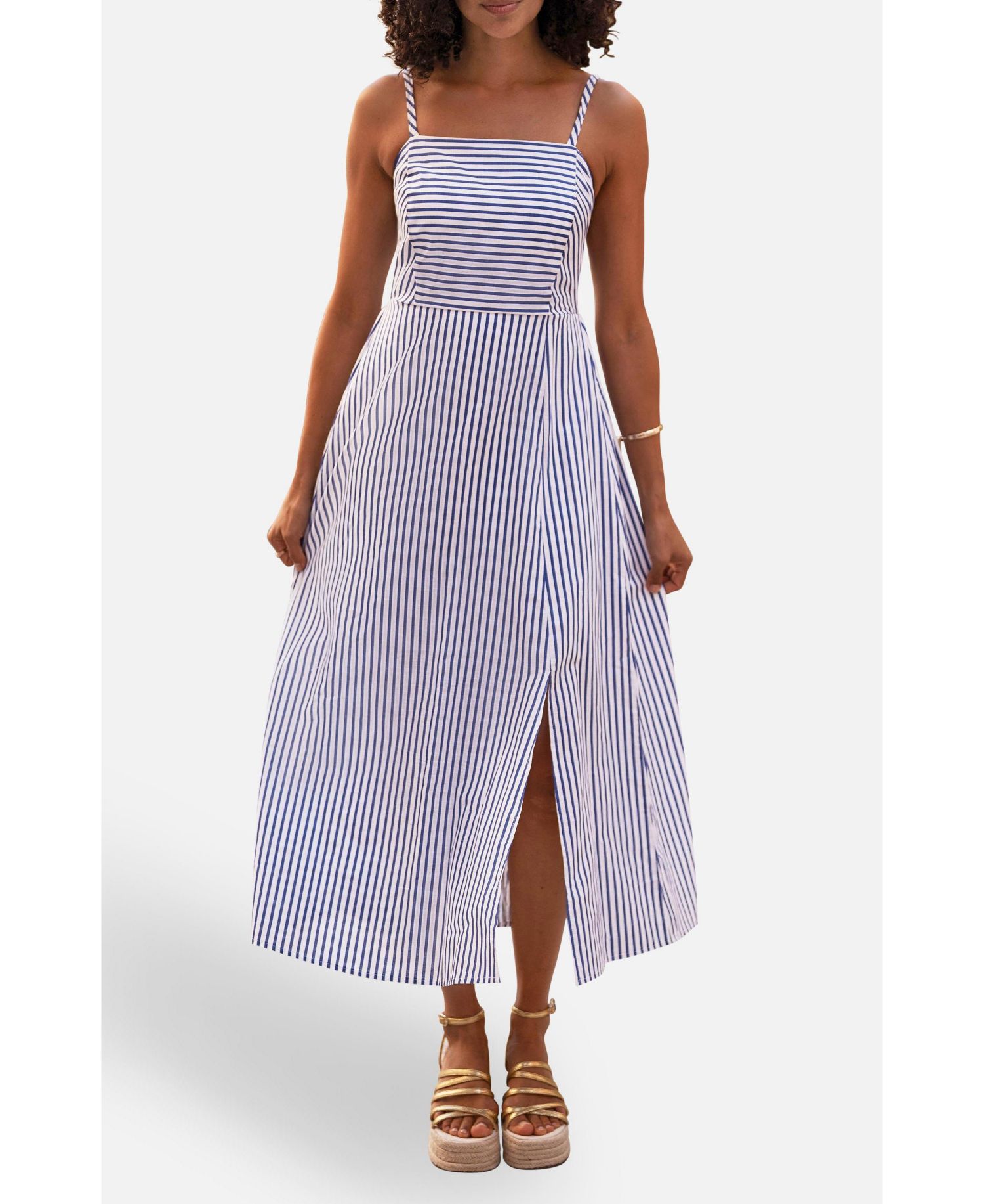 Women's Cotton Midi Sun Dress