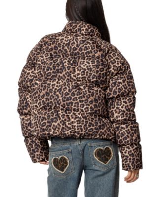 Women's Dalya Leopard Printed Puffer Jacket