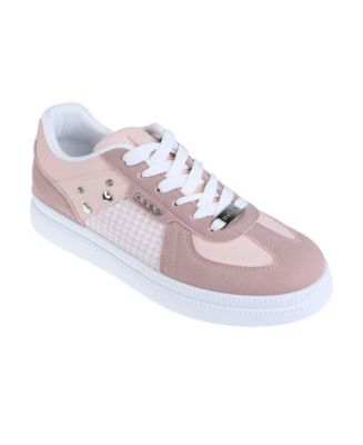 bebe Women's Sneaker with bebe Hardware, Novelty Charms, Heart