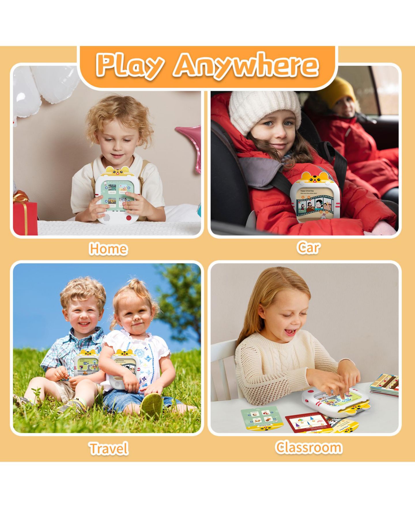 Детская игрушка Alilo Screen-Free Interactive Learning Tablet with Talking Flash Cards, Ages 2+ — фото 3