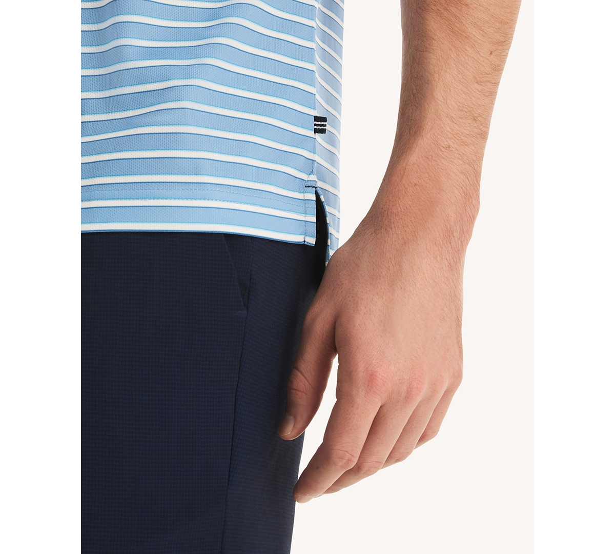 Nautica Men's Short-Sleeve Stripe Print Golf Polo Shirt