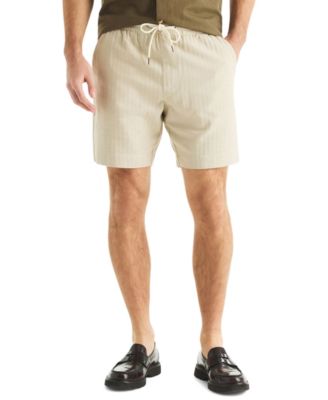 Men's Regular-Fit 7" Cotton Herringbone Shorts