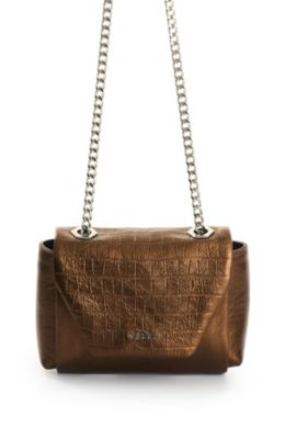  Women'sLeather Crossbody Bag with Chain