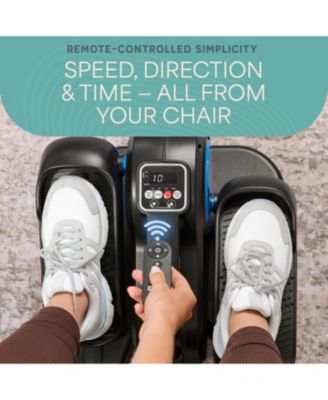 Under Desk Elliptical Exercise Machine – Auto & Manual Seated Pedal Exerciser with 10 Levels, Quiet Ellipse Leg Exerciser for Seniors & Adults