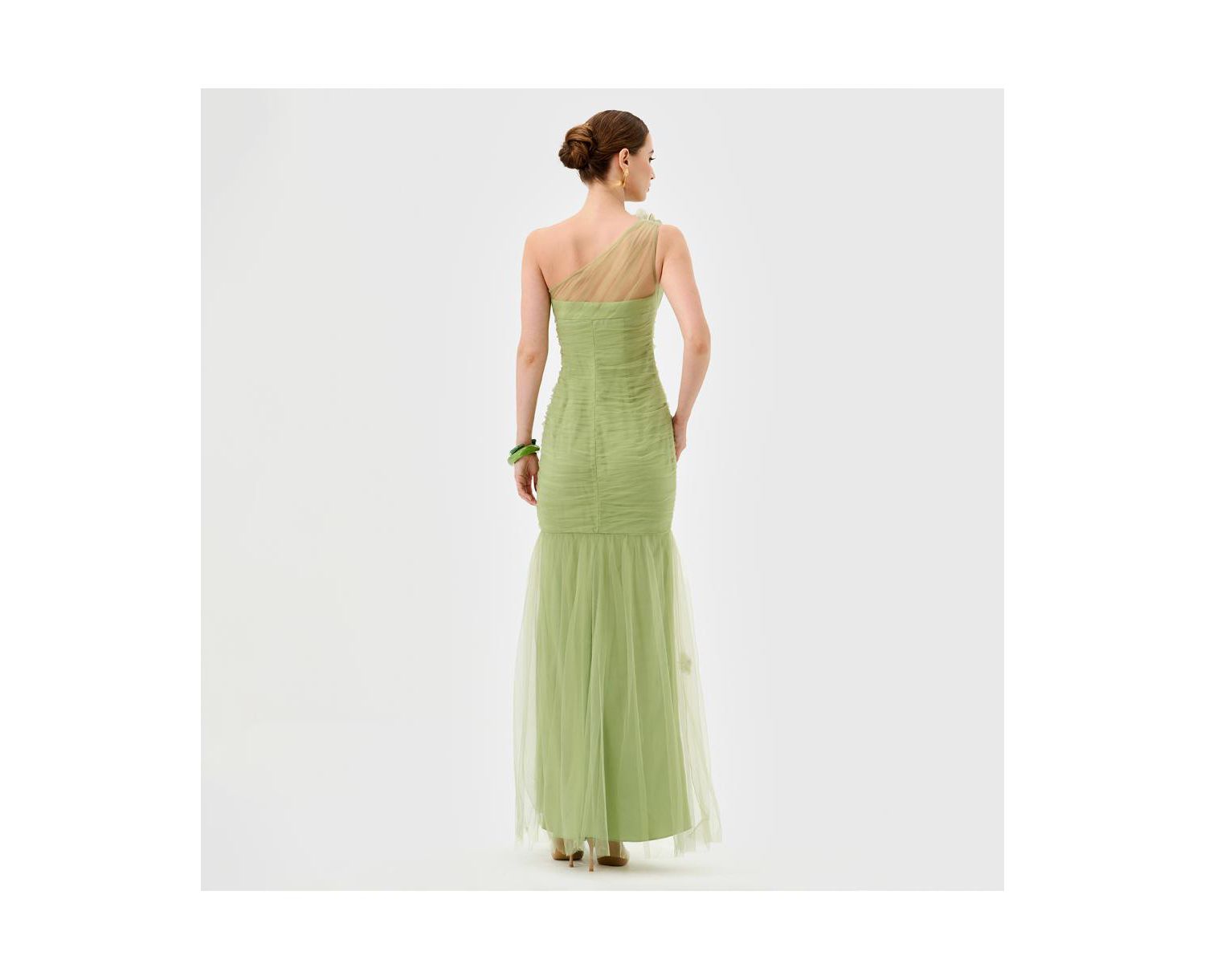 Women's Karoline One Shoulder Tulle Gown